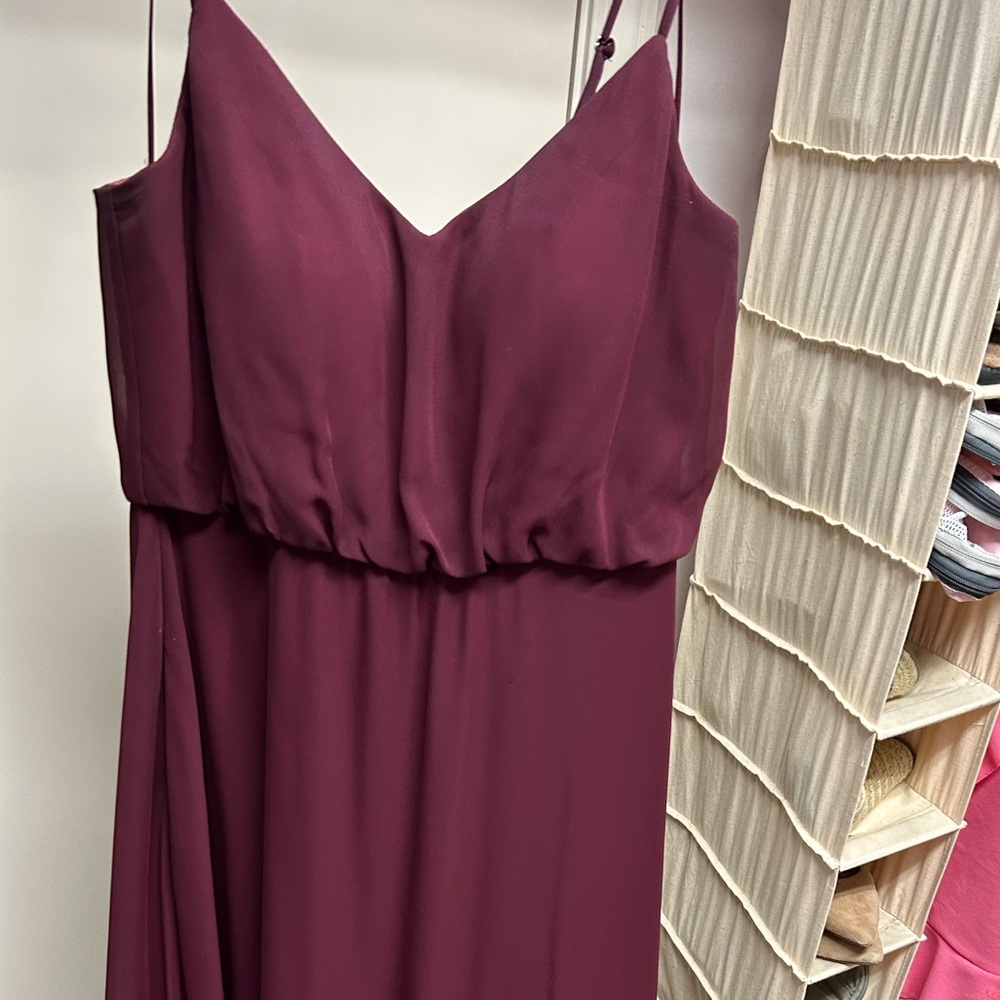 Birdy Grey Gwennie burgundy bridesmaids dress